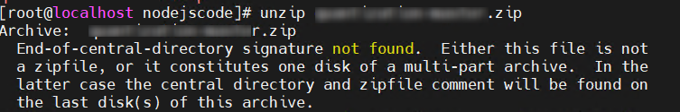 Ошибка распаковки в Linux: unzip End-of-central-directory signature not found. Решение проблемы